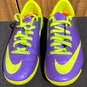Nike Mercurial Kid’s Purple & Green Shoes Size 13c
